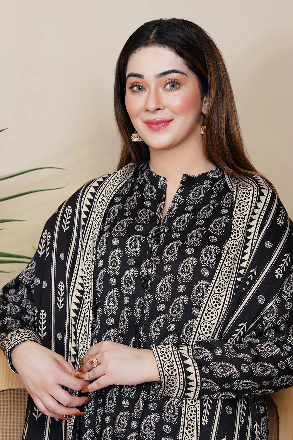 3PC Printed Unstitched Kotail Linen Suit KKT-3639 Printed KHAS STORES 
