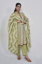 3PC Printed Unstitched Lawn Suit KLA-3040 Printed KHAS STORES 