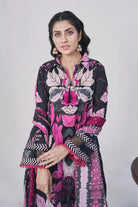 3PC Printed Unstitched Lawn Suit KLA-3041 Printed KHAS STORES 