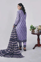 3PC Printed Unstitched Lawn Suit KLA-3046 Printed KHAS STORES 