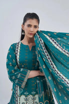 3PC Printed Unstitched Lawn Suit KLA-3092 Printed KHAS STORES 
