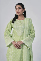 3PC Printed Unstitched Lawn Suit KLA-3099 Printed KHAS STORES 