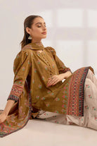 3PC Printed Unstitched Lawn Suit KLA-3280 Printed KHAS STORES 