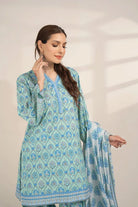 3PC Printed Unstitched Lawn Suit KLA-3281 Printed KHAS STORES 