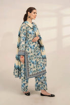3PC Printed Unstitched Lawn Suit KLA-3283 Printed KHAS STORES 