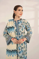 3PC Printed Unstitched Lawn Suit KLA-3283 Printed KHAS STORES 