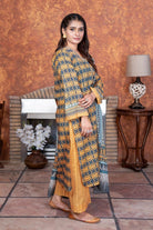 3PC Printed Unstitched Lawn Suit KLA-3405 Printed KHAS STORES 