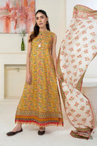 3PC Printed Unstitched Lawn Suit KLA-3416 Printed KHAS STORES 