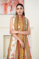 3PC Printed Unstitched Lawn Suit KLA-3416 Printed KHAS STORES 