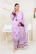 3PC Printed Unstitched Lawn Suit KLA-3486 Printed KHAS STORES 