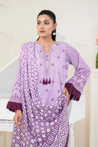 3PC Printed Unstitched Lawn Suit KLA-3486 Printed KHAS STORES 