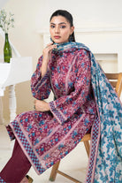 3PC Printed Unstitched Lawn Suit KLA-3488 Printed KHAS STORES 