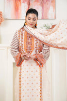 3PC Printed Unstitched Lawn Suit KLA-3490 Printed KHAS STORES 