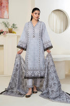 3PC Printed Unstitched Lawn Suit KLA-3491 Printed KHAS STORES 