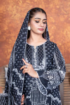 3PC Printed Unstitched Lawn Suit KLA-3493 Printed KHAS STORES 