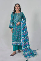 3PC Stitched Embroidered Lawn Suit KL-RTW-3075 KHAS STORES 