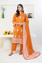 3PC Stitched Embroidered Lawn Suit KL-RTW-3346 KHAS STORES 