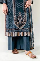 3PC Stitched Embroidered Lawn Suit | KL-RTW-3773 Embroidered KHAS STORES 