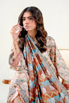 3PC Stitched Embroidered Lawn Suit | KL-RTW-3889 Embroidered KHAS STORES 