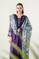3PC Stitched Embroidered Lawn Suit | KL-RTW-3891 Embroidered KHAS STORES 