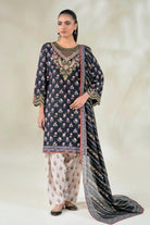 3PC Stitched Embroidered Lawn Suit | KL-RTW-3893 Embroidered KHAS STORES 