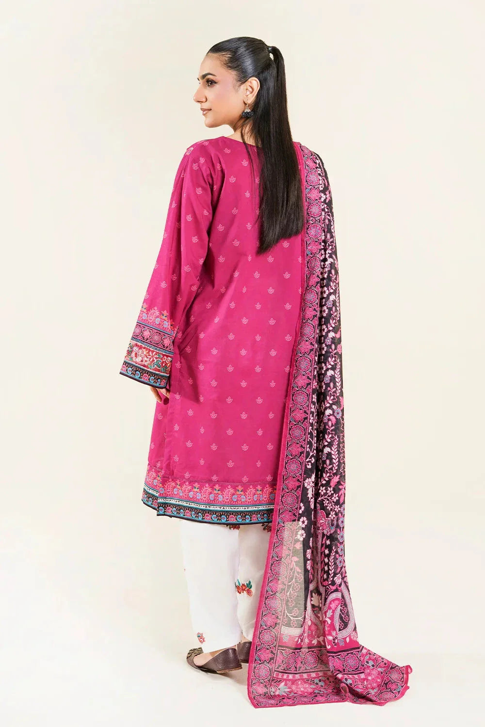 3PC Stitched Embroidered Lawn Suit | KL-RTW-3894 Embroidered KHAS STORES 