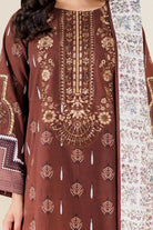 3PC Stitched Embroidered Lawn Suit | KL-RTW-3896 Embroidered KHAS STORES 