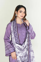 3PC Stitched Embroidered Lawn Suit | KL-RTW-3902 Embroidered KHAS STORES 