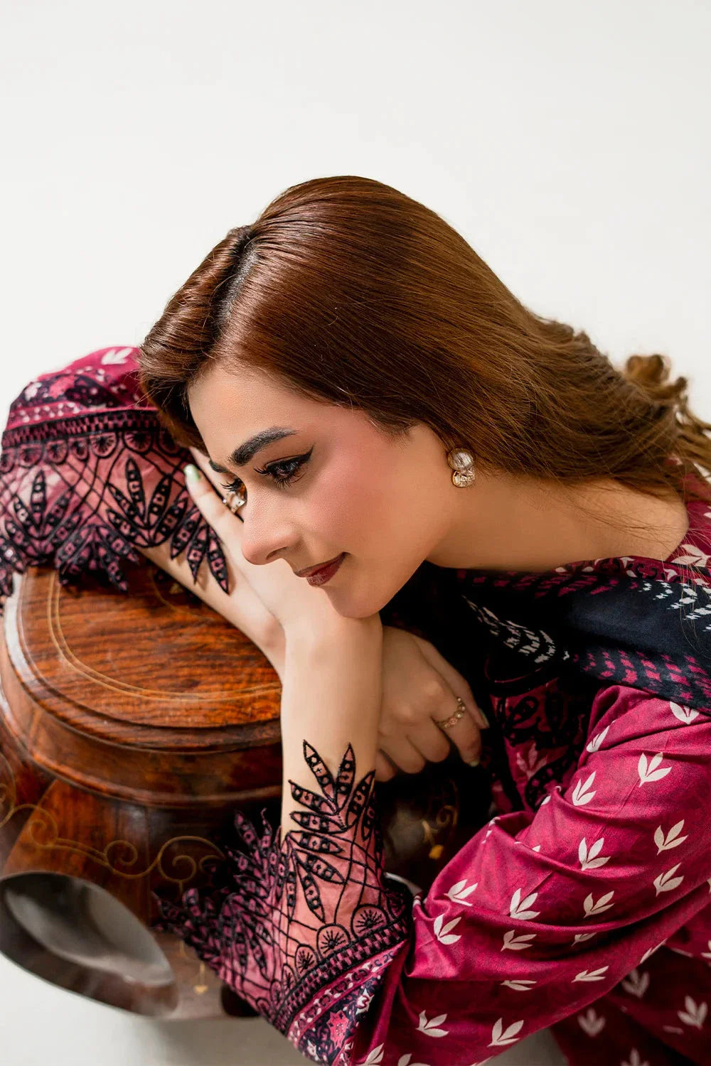 3PC Stitched Embroidered Lawn Suit | KL-RTW-4045 Embroidered KHAS STORES 