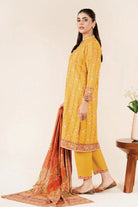 3PC Stitched Printed Lawn Suit | RTW-KLA-3887 Printed KHAS STORES 