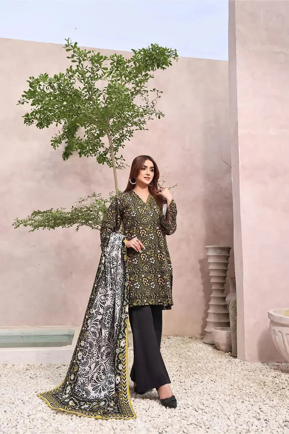 3PC Unstitched Khaddar Suit KKH-2366 KHAS STORES 