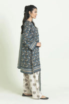 3PC Unstitched Printed Lawn Suit | KLA-3714 Printed KHAS STORES 