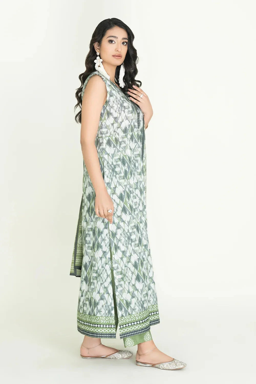 3PC Unstitched Printed Lawn Suit | KLA-3716 Printed KHAS STORES 