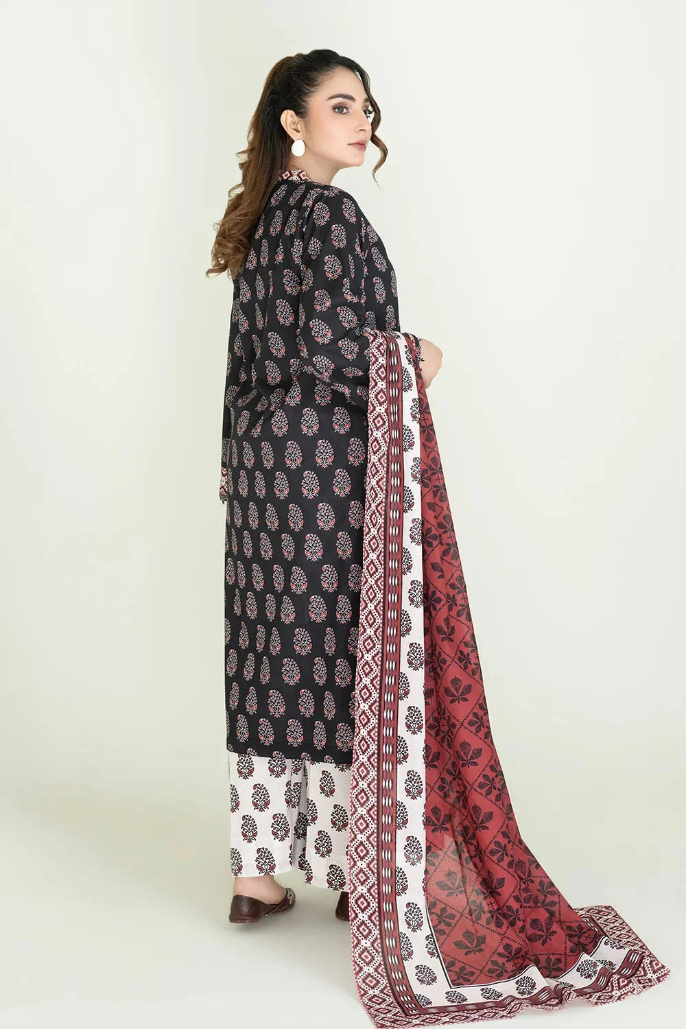 3PC Unstitched Printed Lawn Suit | KLA-3719 Printed KHAS STORES 