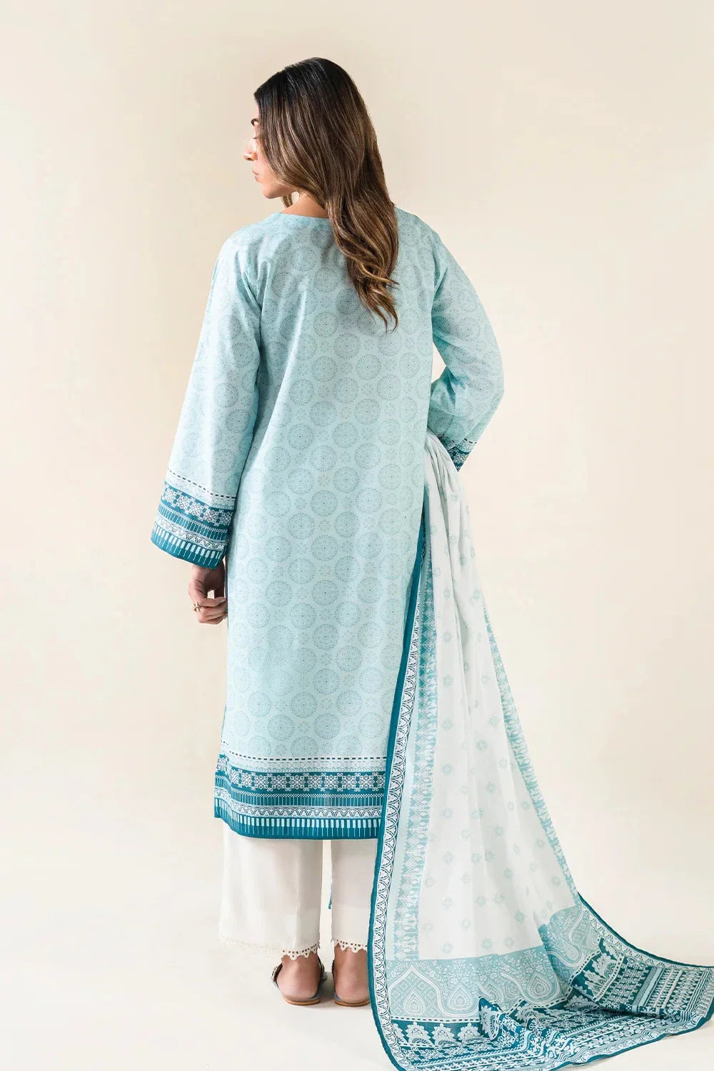 3PC Unstitched Printed Lawn Suit | KLA-3725 Printed KHAS STORES 