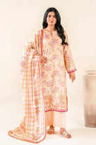 3PC Unstitched Printed Lawn Suit | KLA-3727 Printed KHAS STORES 
