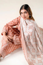 3PC Unstitched Printed Lawn Suit | KLA-3728 Printed KHAS STORES 
