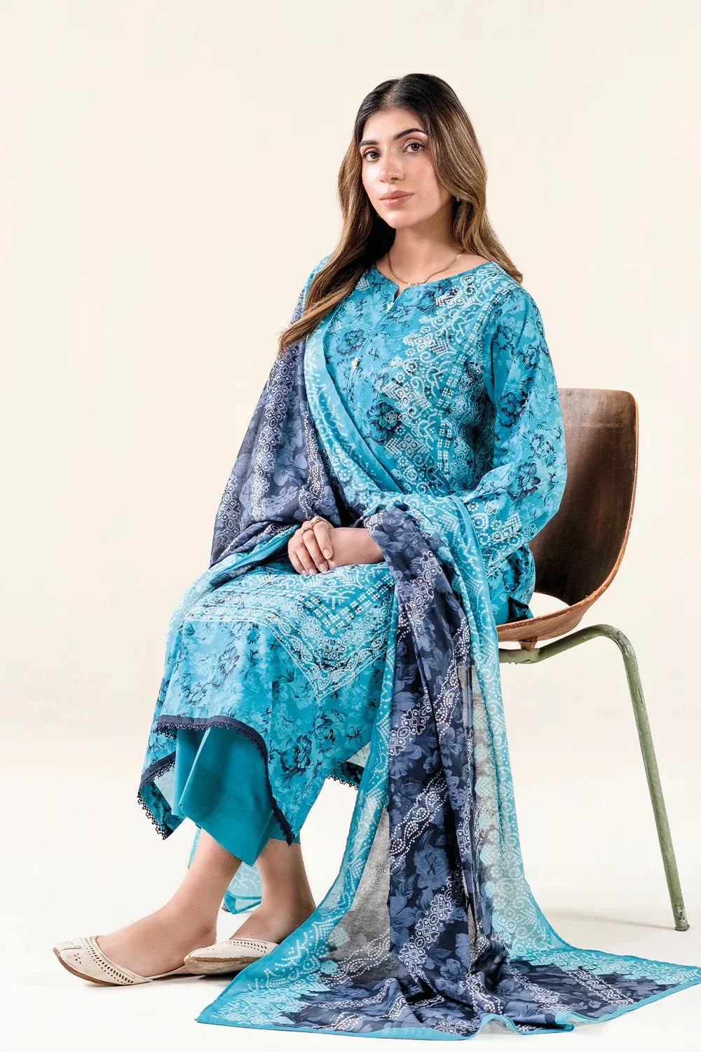 3PC Unstitched Printed Lawn Suit | KLA-3730 Printed KHAS STORES 