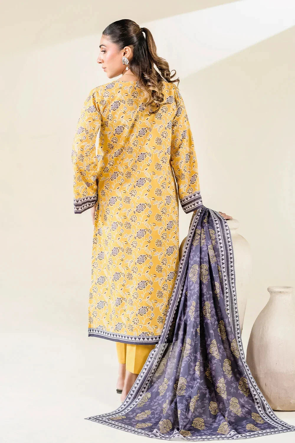 3PC Unstitched Printed Lawn Suit | KLA-3733 Printed KHAS STORES 