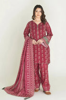 3PC Unstitched Printed Lawn Suit | KLA-3735 Printed KHAS STORES 