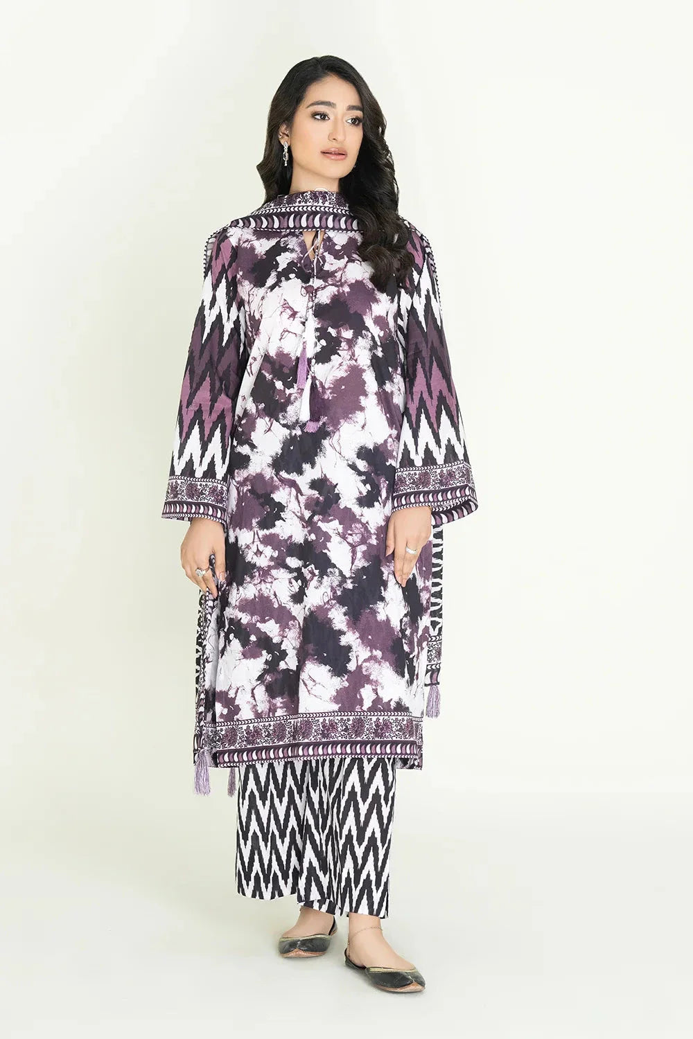 3PC Unstitched Printed Lawn Suit | KLA-3738 Printed KHAS STORES 