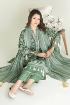 3PC Unstitched Printed Lawn Suit | KLA-3741 Printed KHAS STORES 