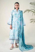 3PC Unstitched Printed Lawn Suit | KLA-3744 Printed KHAS STORES 