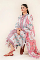 3PC Unstitched Printed Lawn Suit | KLA-3747 Printed KHAS STORES 