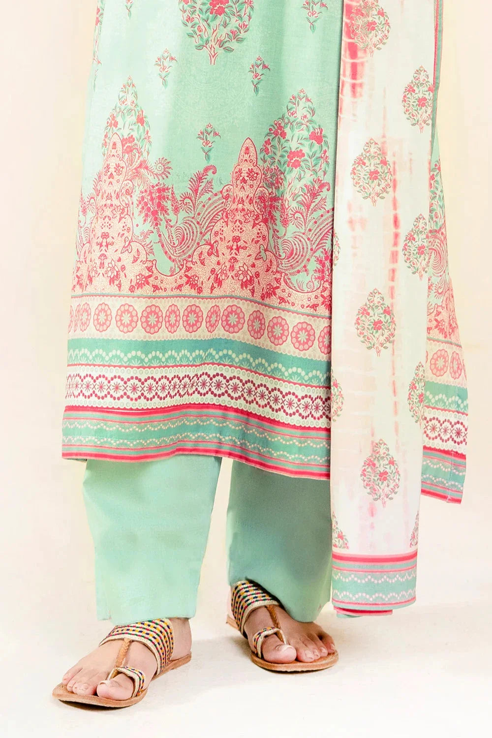 3PC Unstitched Printed Lawn Suit | KLA-3749 Printed KHAS STORES 