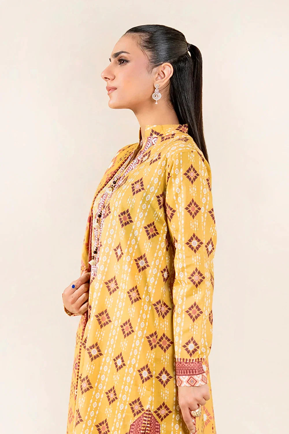 3PC Unstitched Printed Lawn Suit | KLA-3752 Printed KHAS STORES 