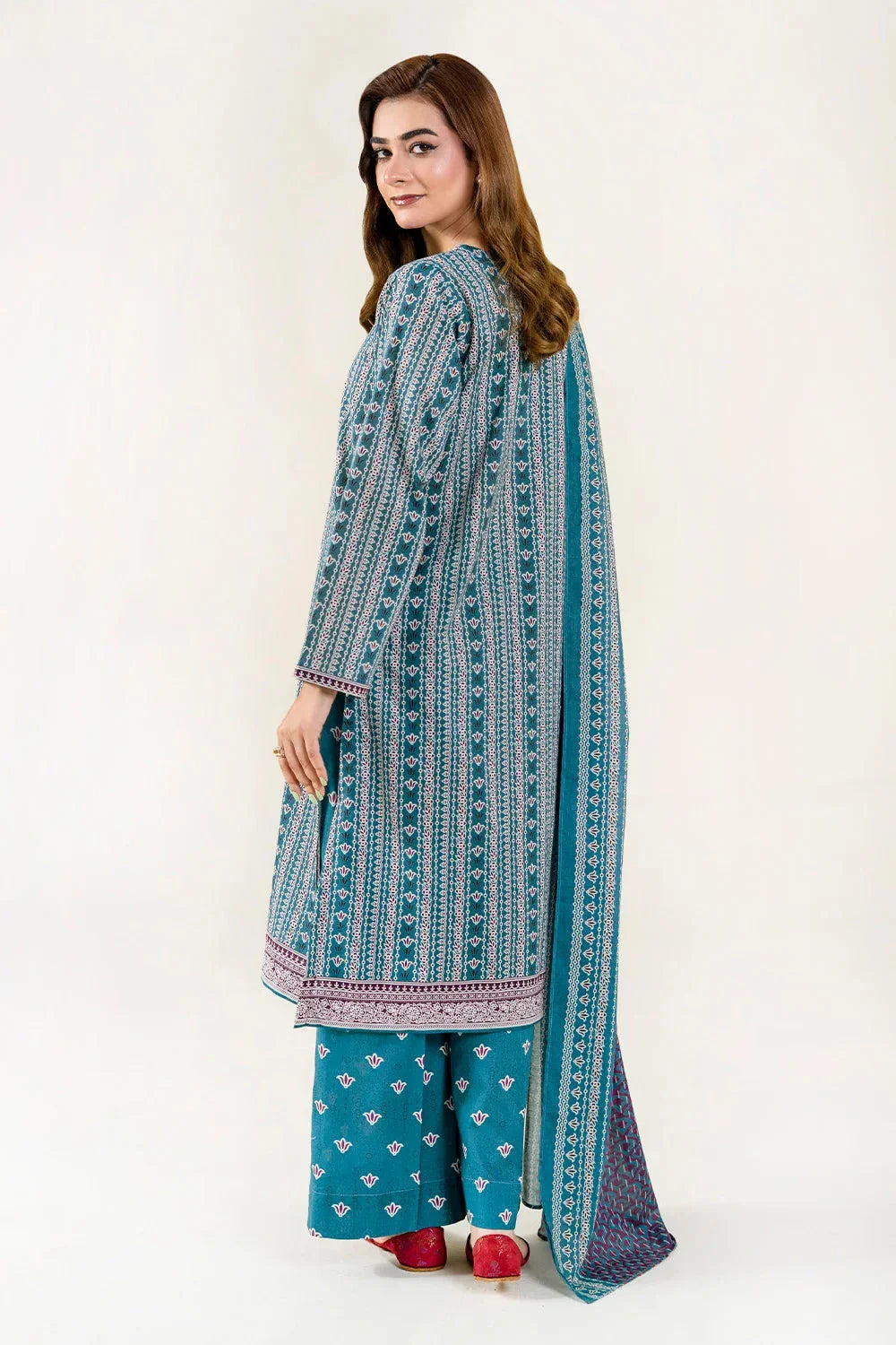 3PC Unstitched Printed Lawn Suit | KLA-3753 Printed KHAS STORES 