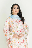 3PC Unstitched Printed Lawn Suit | KLA-3755 Printed KHAS STORES 