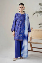 3PC Unstitched Printed Lawn Suit | KLA-3760 Printed KHAS STORES 