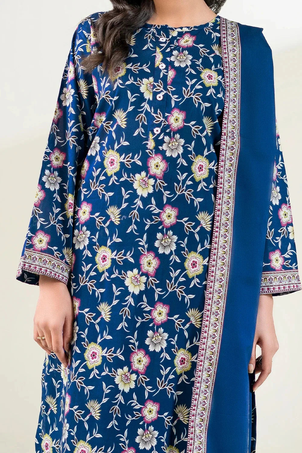 3PC Unstitched Printed Lawn Suit | KLA-3761 Printed KHAS STORES 